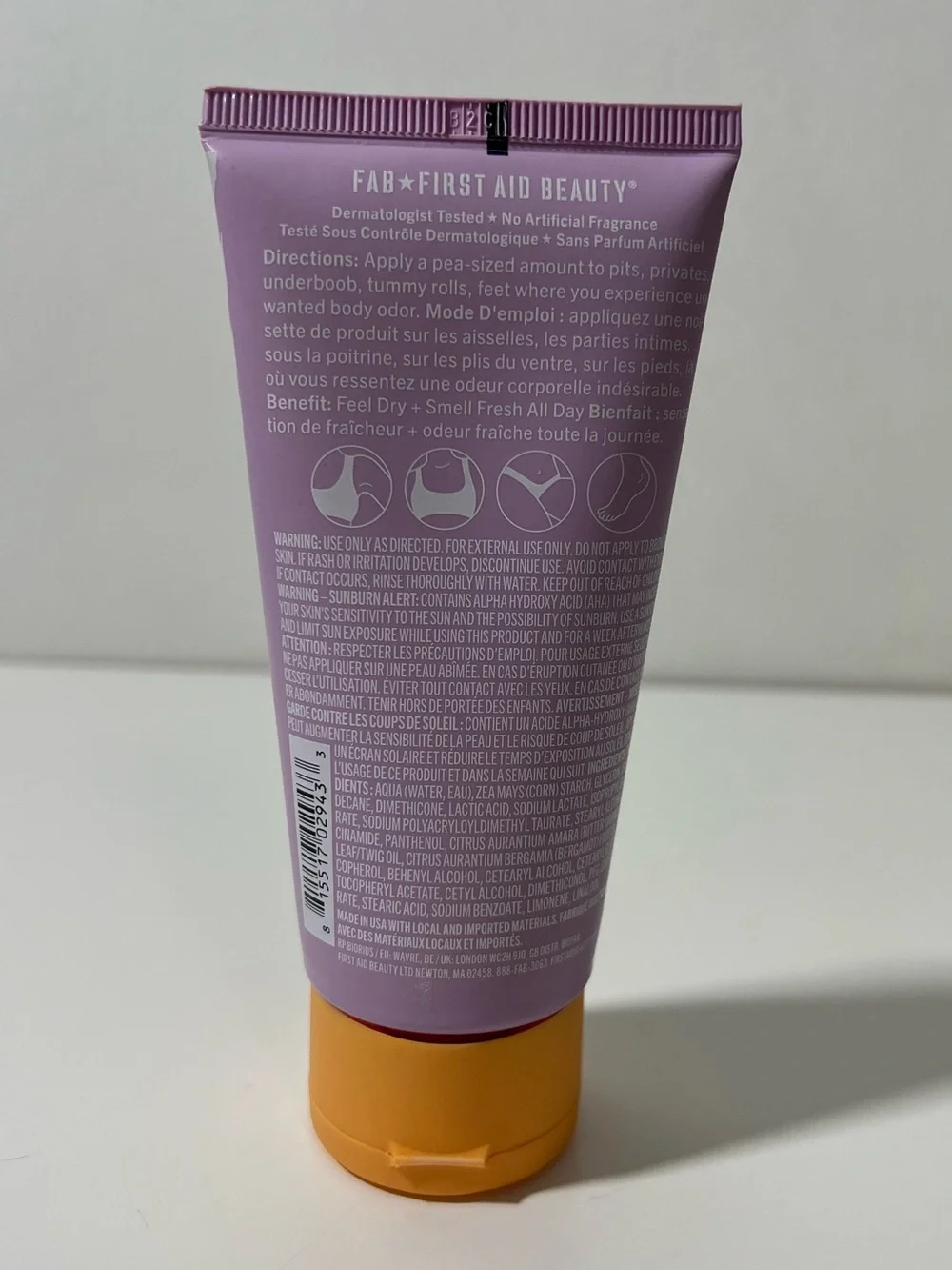 First Aid Beauty Whole Body Aluminum Free Deodorant Cream in Fresh Citrus